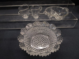 Beaded Dishes, Fan Edged Bowl