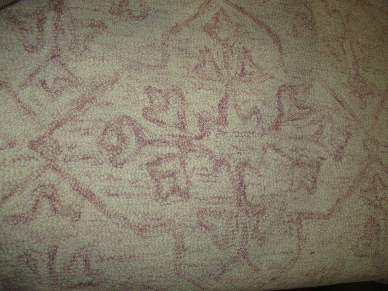 lot 8 image: 9x12 Argyle Tufted Area Rug Blush Pink - Threshold