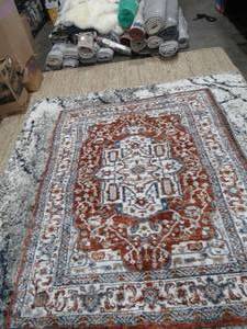 lot 4 image: Avenue 33 Icon Collection Area Rug  Vera Red, 5 3 x 7