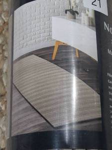 lot 21 image: Mineral Spring Non-Skid Tapestry Runner  Natural Black, 24 x 84