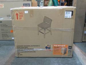 lot 129 image: Members Mark Halstead 2-Pack Serving Bar Chairs