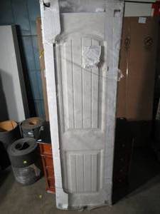 lot 19 image: 48 in. x 80.5 in. White Primed Bostonian Sliding Closet Door