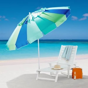 lot 138 image: Members Mark 8 Beach Umbrella