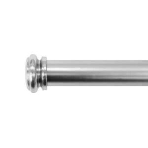 lot 107 image: 72 in. - 144 in. Mix and Match Telescoping 1 in. Single Curtain Rod in Brushed Nickel
