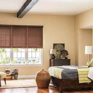 lot 47 image: 2 Inch Faux Wood Blinds by Bali 24x36