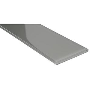 lot 74 image: MSI Oyster 4 in. x 11.75 in. Glossy Glass Subway Wall Tile (5 sq. ft.Case)