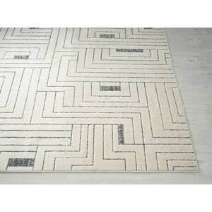 lot 39 image: Abani  Cabo Cream 4 ft. x 6 ft. Abstract Polypropylene Area Rug