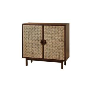 lot 133 image: Palermo Cabinet Daisy Webbing Brown - Opalhouse Designed with Jungalow