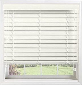 lot 48 image: 2 Inch Faux Wood Blinds by Bali
