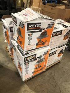 Mix lot of Assorted Ridgid shop Vacs, Customer returns review all pictures