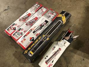 Mix lot of Tile Cutters, Customer returns Review all pictures
