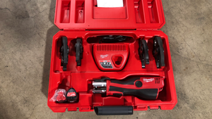 Milwaukee  M12 12-Volt Lithium-Ion Force Logic Cordless Press Tool Kit (3 Jaws Included) with Two 1.5 Ah Battery and Hard Case Customer returns Review all pictures