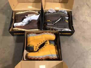 Mix lot of 3 Dewalt Work Boots, Customer returns Review all pictures
