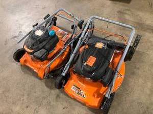 Mix lot of 2 Lawn Mowers, Customer returns Review all pictures  FOR PARTS