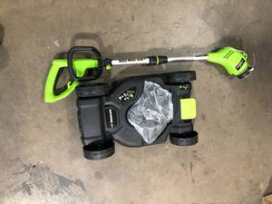 Earthwise Customer returns Review all pictures 12 in. 5.5 Amp 2-In-1 Corded Walk-Behind Electric String TrimmerMower