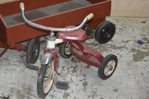 Homeade Red Wagon and Trike