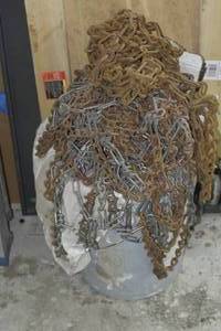 Bucket of Misc. Chains