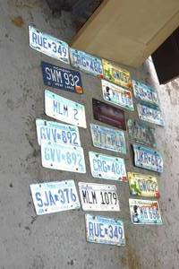 Variety of license plates