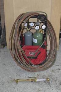 Lincoln Portable Torch Kit with Oxygen and Acetylene Tanks