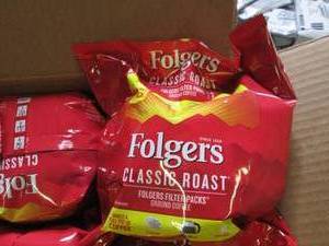 case of 4 packages of folgers class...