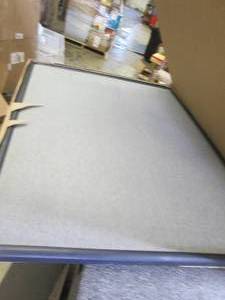 38x46 grey fabric contour frame boa...