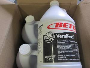 case of 41 gallon jugs of betco ve...