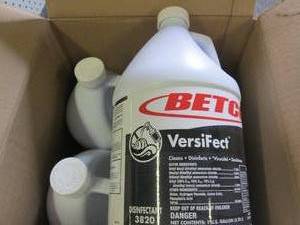 case of 41 gallon jugs of betco ve...