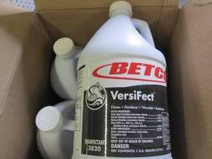 case of 41 gallon jugs of betco ve...