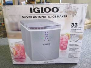 Igloo 33-Lb. Ice Maker - Silvertone...
