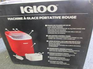 igloo portable red ice maker makes ...
