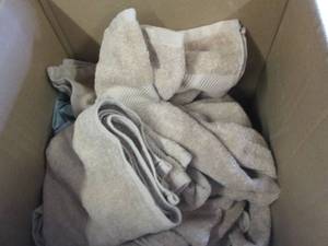 6 pc towel set open box ...