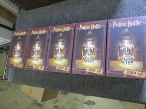 5 harry potter light up potion bott...