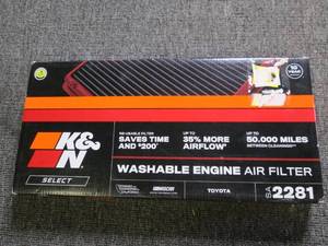 K&N washable engine air filter 2281...
