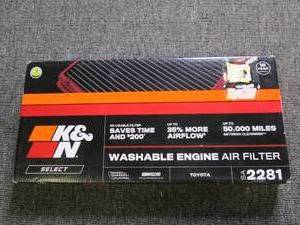 K&N washable engine air filter 2281...
