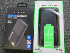 2 portable batteries ...
