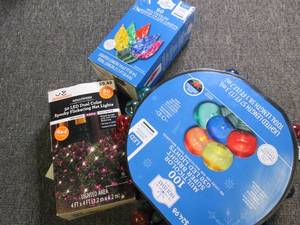lot of LED lights untested ...