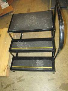 foldable metal stairs with mountabl...