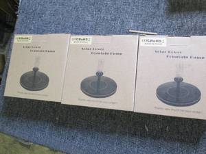 3 solar power fountain pumps ...