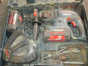 bosch 36 volt hammer drill with cas...
