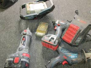 lot of bosch 18 volt and 12 volt to...