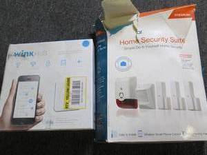 lot of wink hub and home security s...