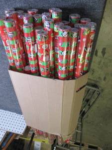package of 25 rolls of wrapping pap...