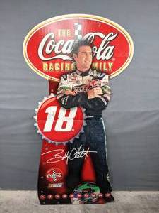 lot 24 image: Coca Cola Bobby Labonte NASCAR Autographed Cardboard Cutout Standee U