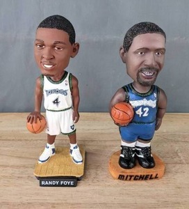 lot 105 image: New Randy Foye and Sam Mitchell NBA Minnesota Timberwolves Basketball Bobbleheads U