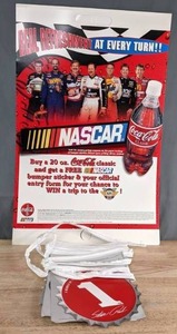 lot 157A image: Coca Cola NASCAR Advertising Material  U