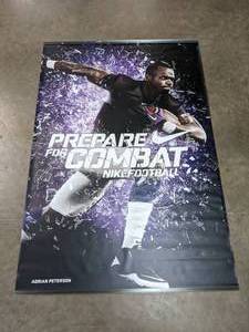lot 134 image: NFL Nike Football Advertisement Adrian Peterson Minnesota Vikings U