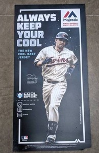 lot 126 image: MLB Twin Brian Dozier Majestic Baseball Advertisement U