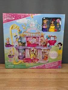 lot 56 image: NEW Disney Princess Little Kingdom Musical Moments Castle Playset W