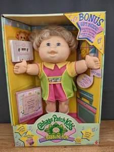 lot 52 image: Cabbage Patch Kids Babblin Fun Doll with Cassette Tape - New W