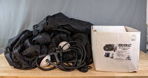 lot 201 image: Skinz Protective Gear Rear Transport Bike Cover with Light Kit W